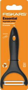 Fiskars Essential Gemuseschaler 1065599 Negru Lama din Otel Inoxidabil - Img 2