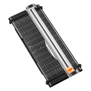 Fiskars Papierschneidemaschine 1004639 A4 Lama din otel inoxidabil titanium NegruPortocaliu - Img 6