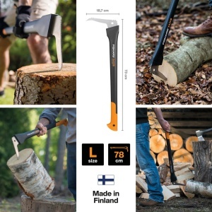 Fiskars WoodXpert XA22 Unealta pentru lemn 785 cm Maner ergonomic NegruPortocaliu - Img 2