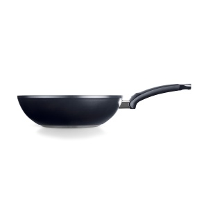 Fissler Ceratal Orbit Negru/Wok din aluminiu (O 28 cm, 3,7 L) tigaie mare din ceramica acoperita cu antiaderenta, margine inalta, Fabricat in Germania - Inductie - Img 2