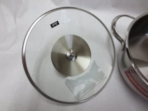 Fissler San Francisco Oala inox cu capac din sticla 12 L O 16 cm baza superthermic pentru inductie - Img 3