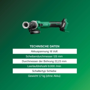 Flexibil cu unghi HiKOKI G1813DE, 125mm, 18V, Motor burstless - Img 3