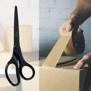 Foarfeca de birou Leitz Titan Anti-Haft, 18 cm, din otel inoxidabil, neagra - Img 8