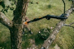 Foarfeca de gradina Fiskars OneClick, Amboss, pentru lemn uscat, 570 g, negruorange - Img 4