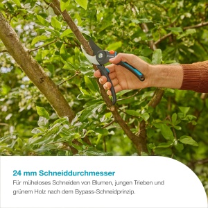 Foarfeca de gradina Gardena PremiumCut Pro, 24 mm, manere ergonomice, otel de calitate - Img 2