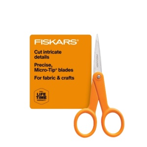 Foarfeca de precizie Fiskars 94817797, 12,7 cm, inox, portocalie