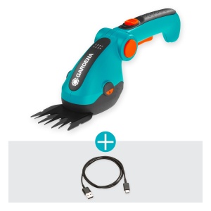 Foarfeca electrica pentru iarba Gardena ComfortCut Li, 8 cm latime taiere, acumulator 3.6V - Img 5