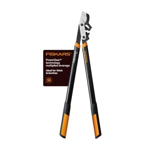 Foarfeca pentru crengi Fiskars PowerGear2 394801, 81 cm, lame otel, negruportocaliu