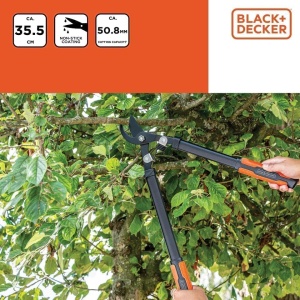 Foarfeca pentru gard viu BLACKDECKER lama 355 cm grosime taiere 50 mm otel carbon - Img 5