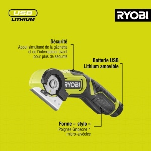 Foarfeca universala Ryobi RCT4-0 4V Motor puternic Autoascutire - Img 8