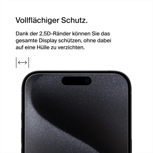Folie de protectie din sticla securizata Belkin pentru iPhone 15 Pro, antimikrobiala, ultra subtire - Img 5