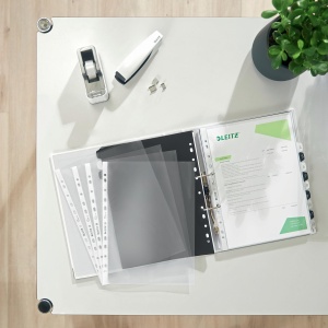 Folie protectie documente Leitz 4770-00-02, glasklar, A4, 80 microni, 100 bucati - Img 3