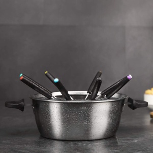 Fondue electric Cecotec FunGourmee, 8 persoane, 1000W, otel inoxidabil, temperatura reglabila - Img 6