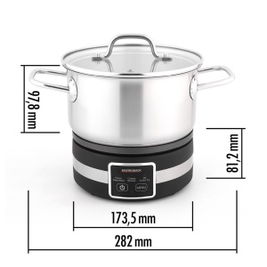 Fondue Multicook 4-in-1 Electric, 1200 W, Capacitate 2.3L, Inductie - Img 6