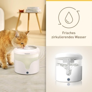 Fontana pentru animale Panasonic CP-JNW01CW, 1,9L, 4 filtre, alba - Img 2