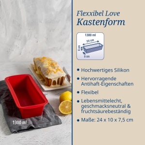 Forma de copt Dr Oetker Flexxibel Love 24 cm Silikon Antiaderenta - Img 3