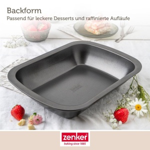 Forma de copt Zenker Bake Click Go 34x245x8 cm antiaderenta rezistenta la 230degC - Img 5