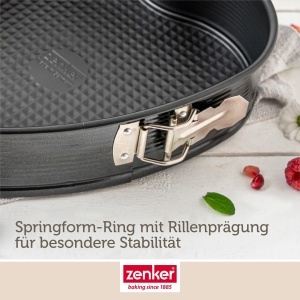 Forma de copt Zenker Herzspringform Perfect Black negru antiaderenta 27 x 25 cm - Img 6
