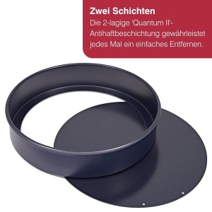 Forma de copt Zyliss, 20cm, carbon, antiaderenta, albastra - Img 5