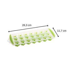 Forma de gheata FACKELMANN 47099 cu baza din silicon, 21 forme stea, verde - Img 4