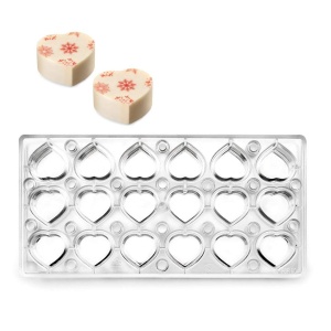 Forma de prajituri Ibili 799302 Corazon, magnetica, 30 x 14 cm, culoare brun - Img 3