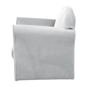 Fotoliu pentru copii roba Lil Sofa, culoare gri, cu brate, confortabil - Img 4