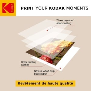 Fotopapier KODAK A6 10 x 15 cm, 230gm, 50 foi, mat, acid free - Img 3
