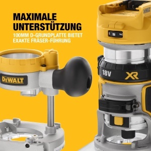 Freza Kombinata DEWALT DCW604NT, 18V, Motor Fara Perii, 6-8 mm Prindere - Img 8