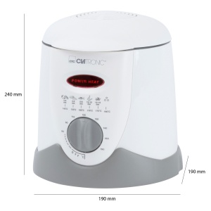 Friteuza Clatronic(r) 2in1 Fondue incl. 6 furculite Fondue | Fondue pentru fondue de ciocolata si branza | Friteuza pentru 1 litru ulei/grasime | Panou de control cu afisaj de control | Carcasa Cool-Touch | 840 wati | FFR 2916 - Img 3