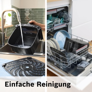 Friteuza cu aer Bosch seria 6, MAF671B0, capacitate 7.2L, 7 programe presetate, fereastra de vizualizare iluminata din spate, gatit cu pana la 65% mai rapid, negru - Img 8