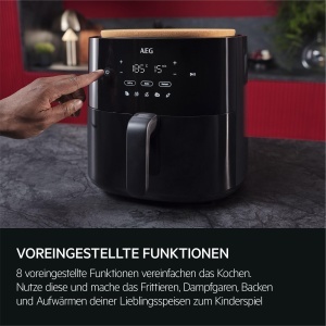 Friteuza cu aer cald AEG 7000 AAF7B, Capacitate 6.8 L, Negru - Img 4