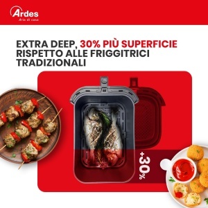 Friteuza cu aer cald Ardes FRIGGISANA INFINITY 5L, digitala, 5 programe, design compact - Img 4