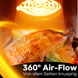 Friteuza cu aer cald Bomann FR 6069 H CB - 5L, 1450W, inox - Img 4