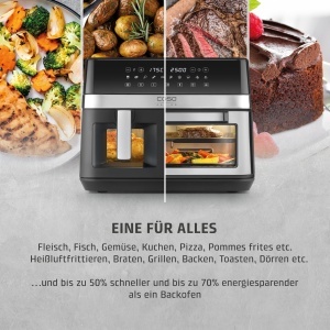 Friteuza cu aer cald CASO AirFry DuoChef, 14L, 10 programe, 2 camere - Img 9