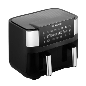 Friteuza cu aer cald Concept FR8000, 2850 W, 8 l, neagrasilver - Img 3