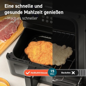Friteuza cu aer cald Cosori Clear Blaze 6,2L, 12-in-1, cu fereastra vizibila - Img 5