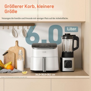 Friteuza cu aer cald COSORI Turbo Blaze, 6 l, 9-in-1, DC Motor - Img 6