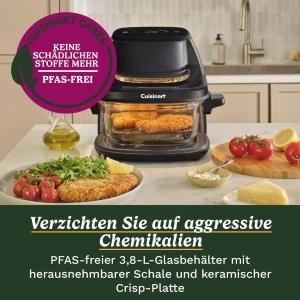 Friteuza cu aer cald Cuisinart 3,8L, cu control tactil si recipient din sticla - Img 5