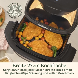 Friteuza cu aer cald Cuisinart ClearView, 8.5L, 1800W, PFAS-free - Img 4