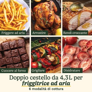 Friteuza cu aer cald Cuisinart Tri Zone 13,6L, 3 zone de gatit, PFAS-free - Img 3