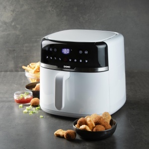 Friteuza cu aer cald DOMO DO1148FR, 8L, 1800W, alba - Img 2