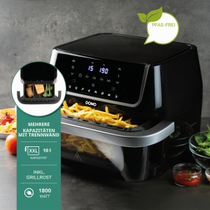 Friteuza cu aer cald DOMO DO544FR, 10 L, 1800 W, Family Edition - Img 2
