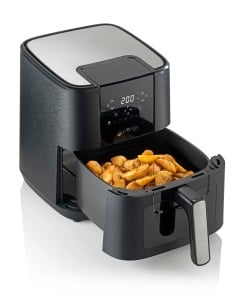 Friteuza cu aer cald Gorenje AF1350DWB, 5.4L, 1350W, Negru, 8 programe automate - Img 3