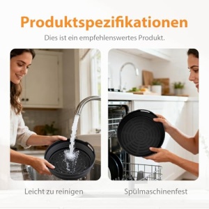 Friteuza cu aer cald GRIFEMA, 8 inch, reutilizabila, BPA-free - Img 11