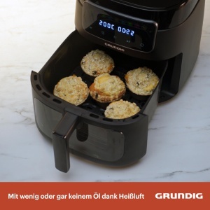 Friteuza cu aer cald Grundig FRY 7320, 7.6L, 1750W, Negru - Img 3