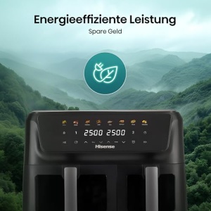Friteuza cu aer cald Hisense HAF2700DCD 11L Negru 2700W 8 programe presetate - Img 12