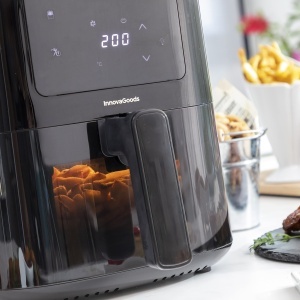 Friteuza cu aer cald InnovaGoods 5L, 1500W, neagra, cu 8 programe - Img 5