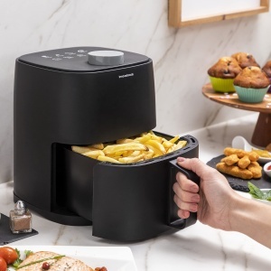Friteuza cu aer cald InnovaGoods Fryinn Lite 2000, 2L, 1200W, Negru - Img 5