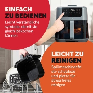 Friteuza cu aer cald Instant Pot Vortex Compact, 5L, ClearCook, Economie de energie - Img 6