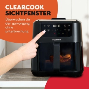 Friteuza cu aer cald Instant Pot Vortex Compact 5L Negru 4-in-1 Tehnologie EvenCrisp - Img 4